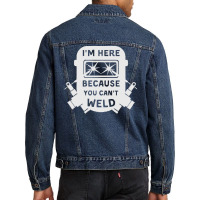 Welder Funny T  Shirt Welder, Welding, Weld T  Shirt Men Denim Jacket | Artistshot