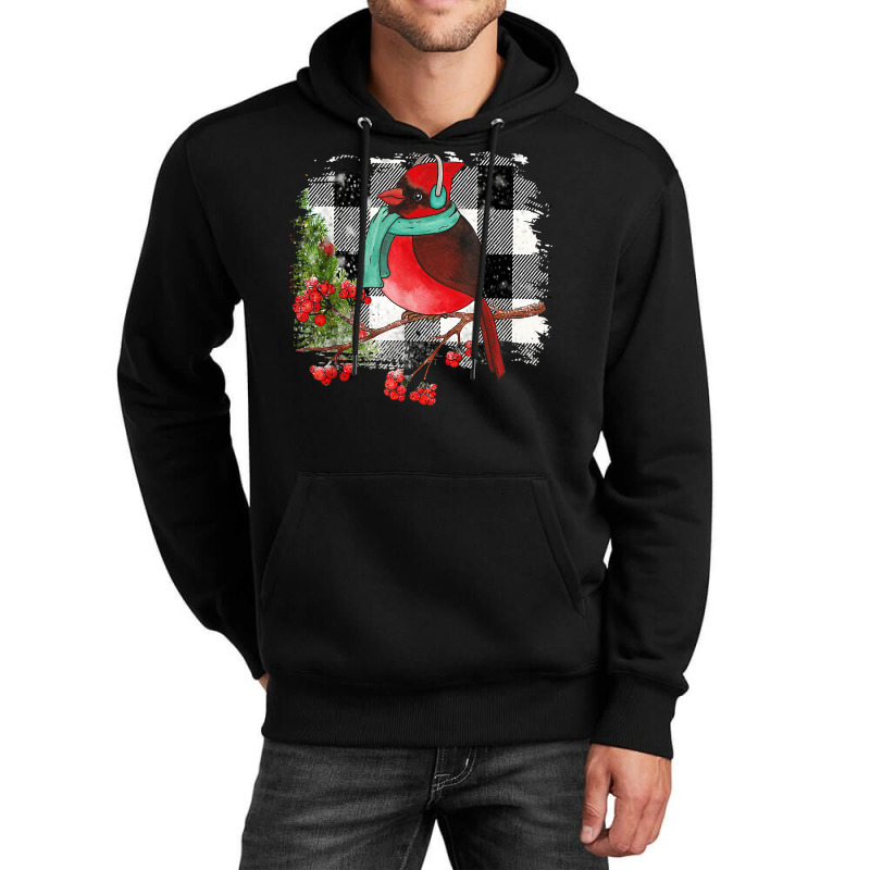 Red Cardinal Bird Winter Christmas Bird Lover Birdwatching Unisex Hoodie | Artistshot