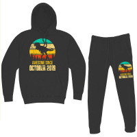 Awesome October 2019 3rd Birthday Retro Dinosaur Boy Gift Hoodie & Jogger Set | Artistshot