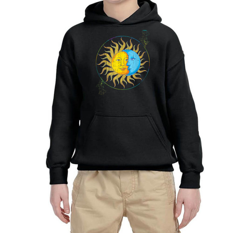 Sun Moon Celestial Body Universe Bohemian Astrology Youth Hoodie | Artistshot