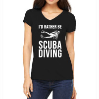 Lover Gift Cool Scuba Mens Funny Women's V-neck T-shirt | Artistshot