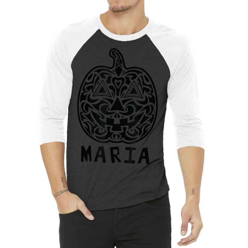 Maria Halloween Sugar Skull Design 3/4 Sleeve Shirt | Artistshot