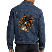 Red Orange Knee Tarantula Spider Hugs Men Denim Jacket | Artistshot