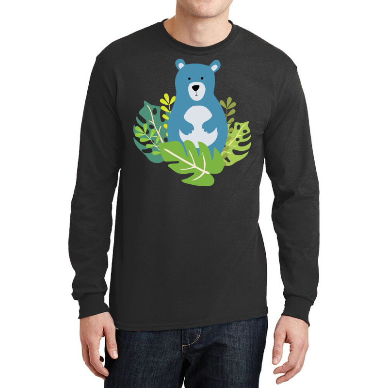 Wild Bear T  Shirtcute Bear In The Forest T  Shirt Long Sleeve Shirts | Artistshot