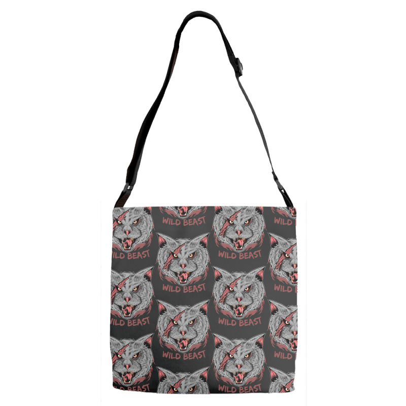 Wild Cat T  Shirt Wild Cat T  Shirt Adjustable Strap Totes | Artistshot