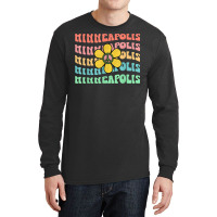 Minneapolis A Minnesota Retro Groovy Long Sleeve Shirts | Artistshot