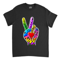 Peace Love Hope Joy Faith Kindness Word Art By Tangie Marie Classic T-shirt | Artistshot