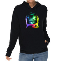 Astronaut Cat Lightweight Hoodie | Artistshot