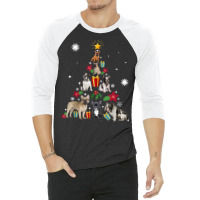 French Bulldog Christmas Tree Dog Xmas 3/4 Sleeve Shirt | Artistshot