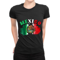 Mexico Mexican Flag Pride Eagle Red Green And White Ladies Fitted T-shirt | Artistshot