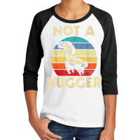 Not A Hugger   Skunk Lover Zookeeper Zoologist Mephitidae T Shirt Youth 3/4 Sleeve | Artistshot