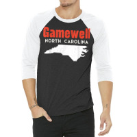 Gamewell North Carolina Usa State America Travel 3/4 Sleeve Shirt | Artistshot