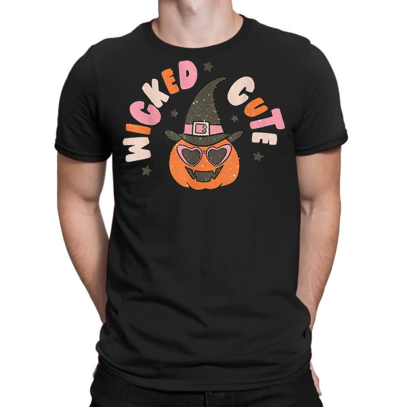 Retro Groovy Floral Ghost Funny Halloween Wicked Cute T-shirt | Artistshot