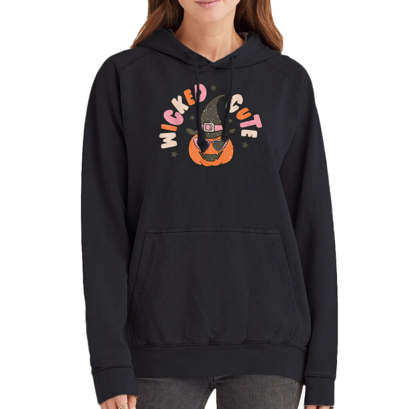 Retro Groovy Floral Ghost Funny Halloween Wicked Cute Vintage Hoodie | Artistshot