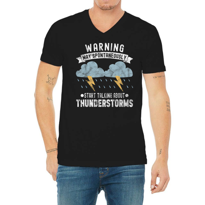 Storm Chaser Thunderstorm Storm Chasing Tornado V-Neck Tee by Uniform | Artistshot