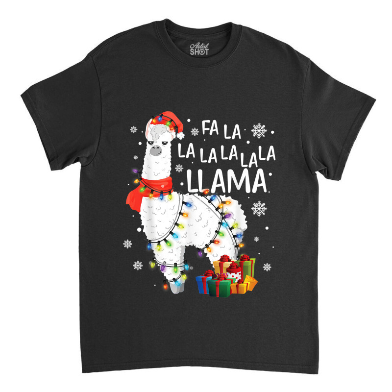 Fa La La Llama Funny Christmas Christmas Lllama Lover Classic T-shirt | Artistshot