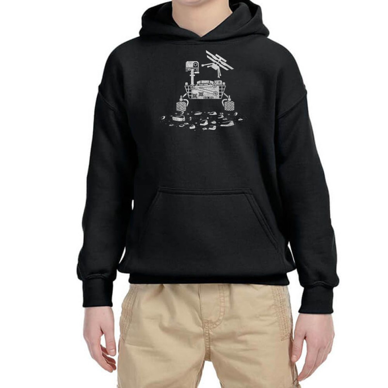 Perseverance Mars Rover And Ingenuity Mars Helicopter T Shirt Youth Hoodie | Artistshot