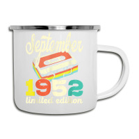 70th Birthday September 1952 Retro Cassette Limited Edition Camper Cup | Artistshot