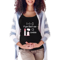 If You Don't Use A Condom Maternity Scoop Neck T-shirt | Artistshot