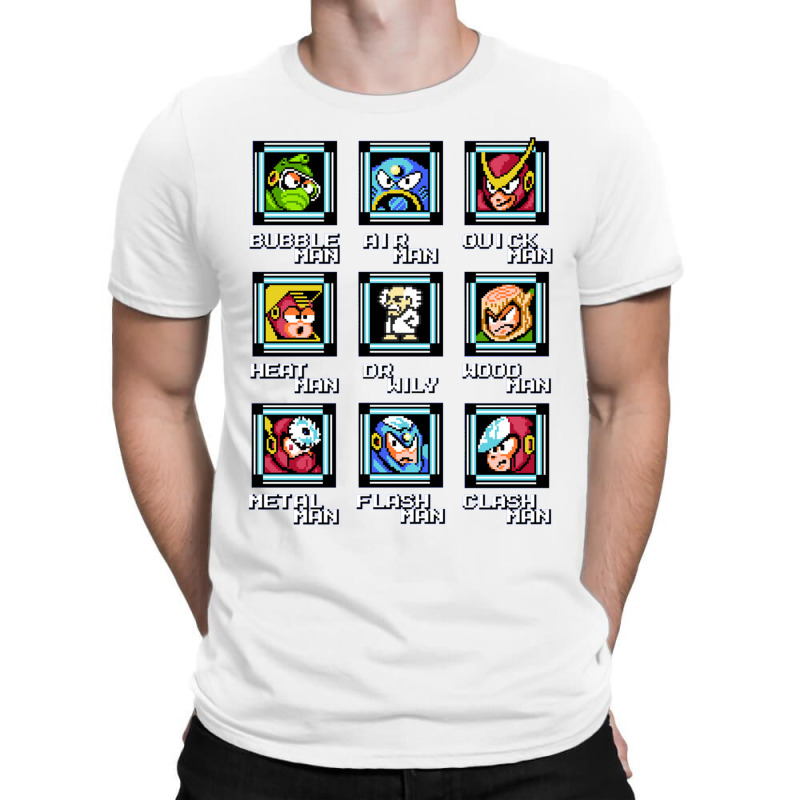 Nes Retro Video Game Mega Man Bosses Duvet Shirt Mug Sweater T-Shirt by CAROLEEGRAY | Artistshot