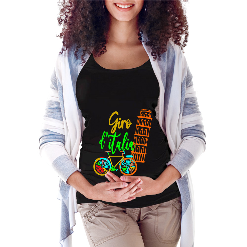 Giro D_italia- Cycling Maternity Scoop Neck T-shirt by cm-arts | Artistshot