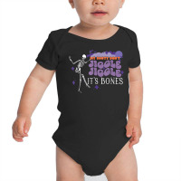 My Booty Don't Jiggle It's Bones Spooky Season Halloween Baby Bodysuit | Artistshot