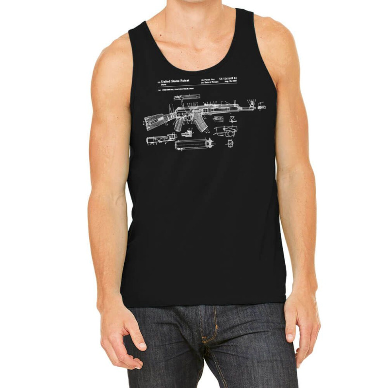 Soviet Kalashnikov Ak 47 Vintage Ussr Russian Rifle Gun Cccp Pullover Tank Top by cm-arts | Artistshot