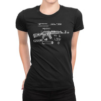 Soviet Kalashnikov Ak 47 Vintage Ussr Russian Rifle Gun Cccp Pullover Ladies Fitted T-shirt | Artistshot