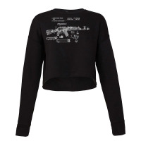 Soviet Kalashnikov Ak 47 Vintage Ussr Russian Rifle Gun Cccp Pullover Cropped Sweater | Artistshot