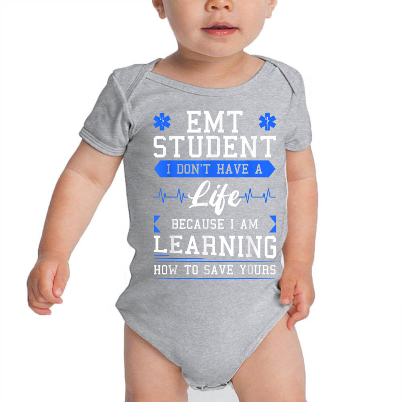 Emt Student Emergency Medical Technician Ems Heath Studying Baby Bodysuit | Artistshot