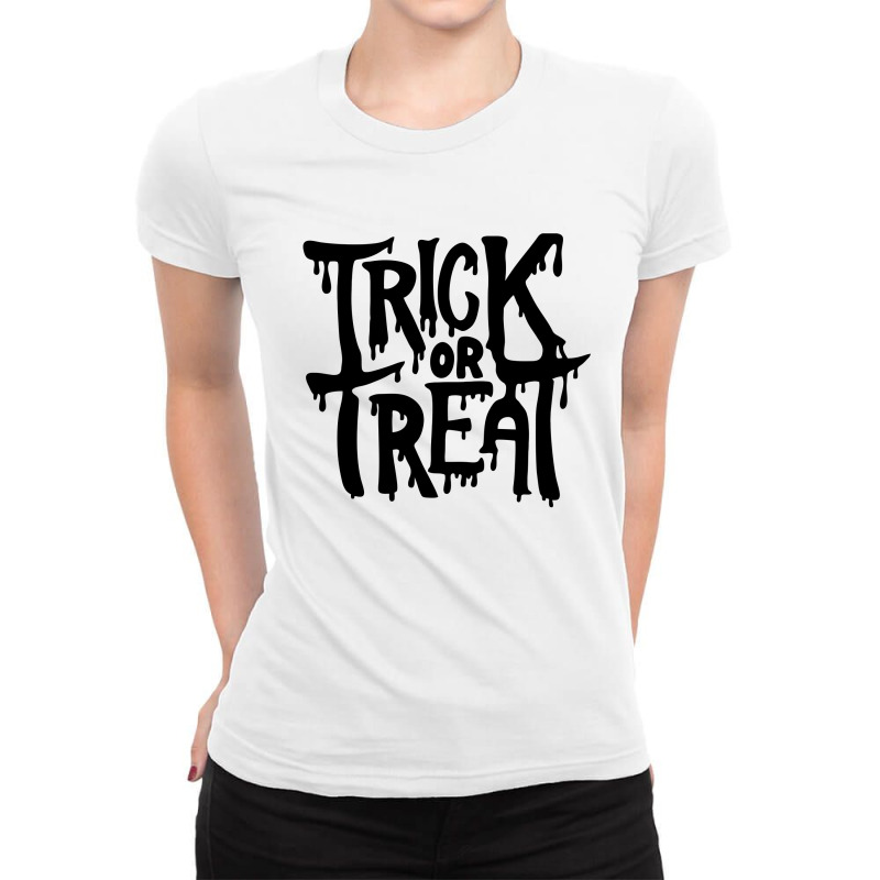 Trick Or Treat Maternity Ladies Fitted T-Shirt by cm-arts | Artistshot