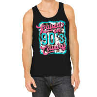 Raised On 90's Country Vintage Cow Look Tank Top | Artistshot