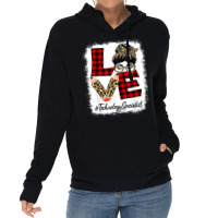 Technology Specialist Love Messy Bun Leopard Back To School Lightweight Hoodie | Artistshot