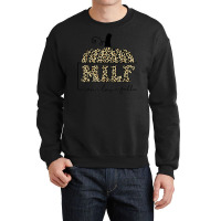 Milf Man I Love Fall Leopard   Woman Autumn Seasons Lover Crewneck Sweatshirt | Artistshot