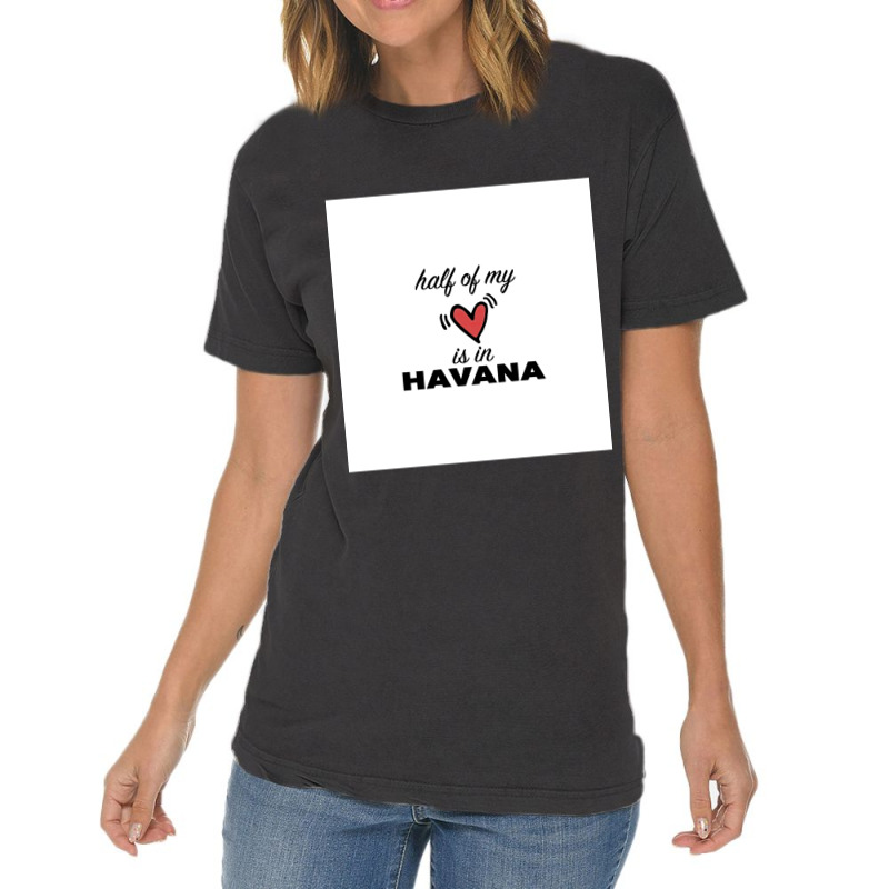 Half Of My Heart Is In Havana Chiffon Top Vintage T-shirt | Artistshot