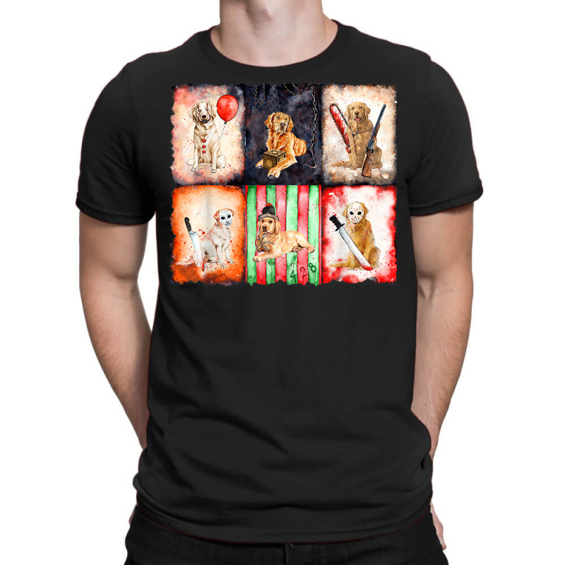 Ads Golden Retriever Horror Halloween Horror Movie Character T-shirt | Artistshot