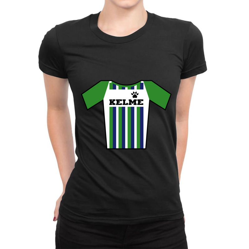 Retro Jerseys Collection - Kelme Ladies Fitted T-Shirt by cm-arts | Artistshot