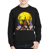 Three Gnomes Happy Halloween Fall Corn Candy Pumpkin Men Youth Sweatshirt | Artistshot