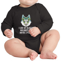 Alaskan Malamute Long Sleeve Baby Bodysuit | Artistshot