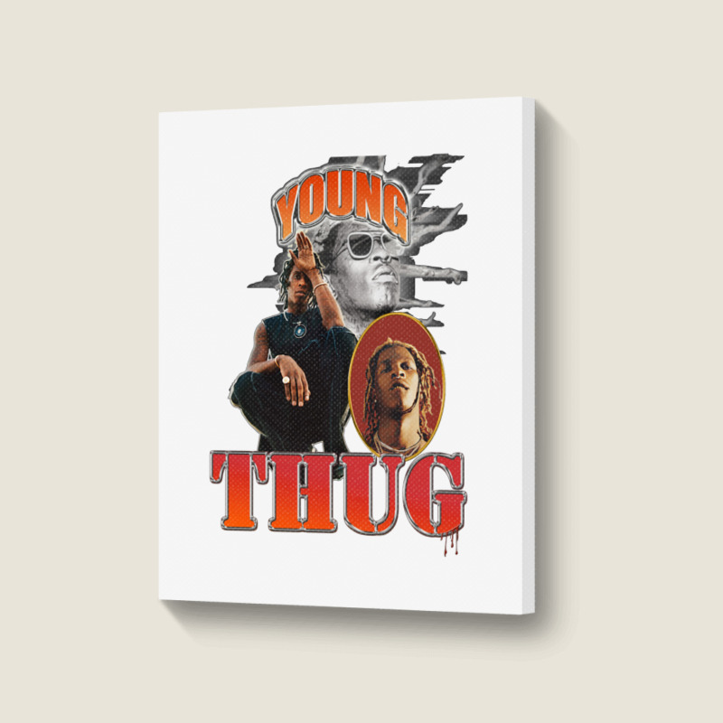 Young Thug 92 Portrait Canvas Print | Artistshot