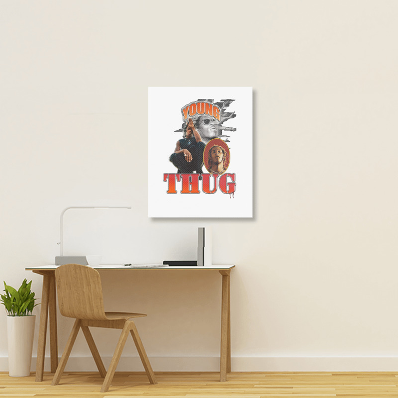 Young Thug 92 Portrait Canvas Print | Artistshot