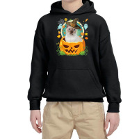 Happy Halloween Pumpkin Tonkinese Cat Witch Cute Hat Lover Youth Hoodie | Artistshot