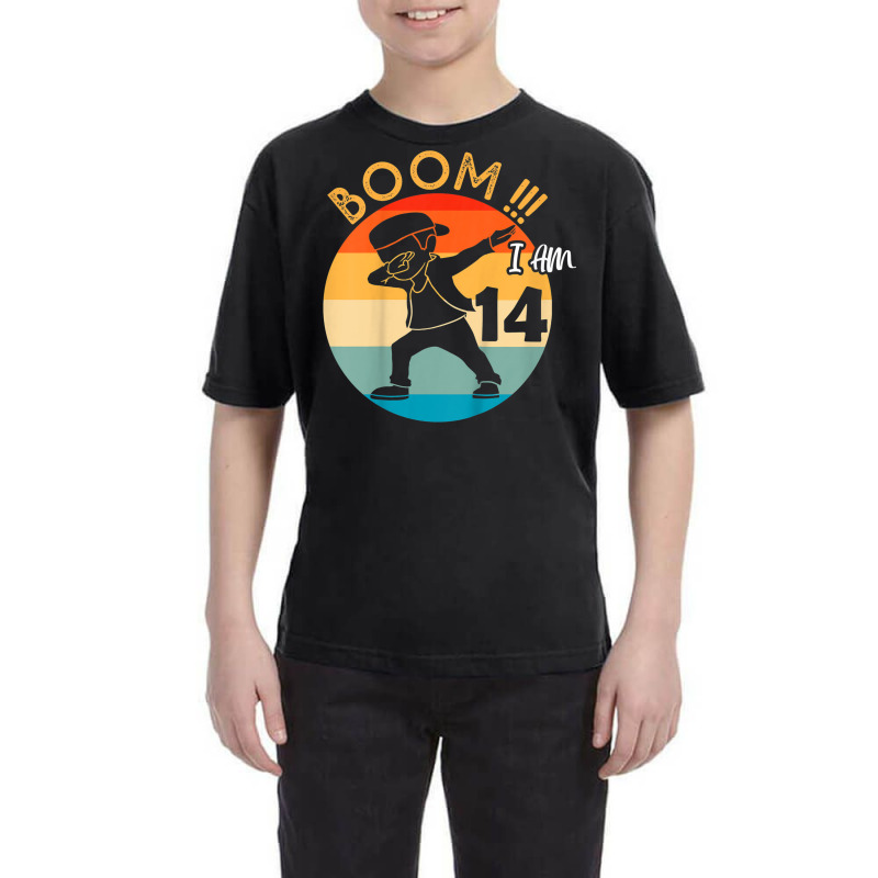 Kids Dabbing Boy 14th Birthday Outfit 14 Fourteen Years Old Kids Youth Tee | Artistshot