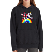 Santa Unicorn Vintage Hoodie | Artistshot