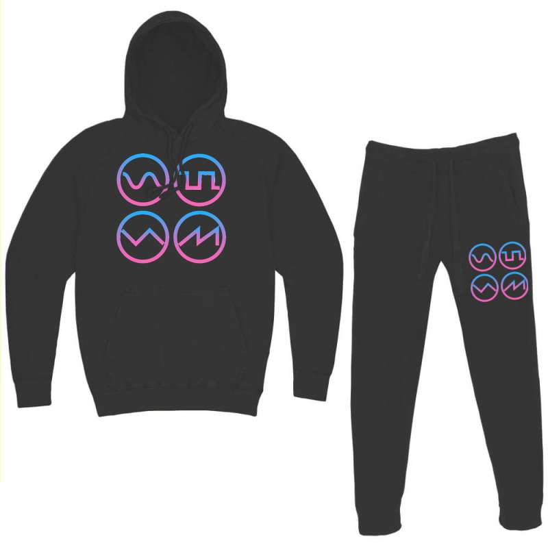 Synth Waveform Synthesizer Classic Hoodie & Jogger Set | Artistshot