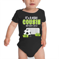 Soccer Cousin Birthday Crew Soccer Party Family Matching Baby Bodysuit | Artistshot