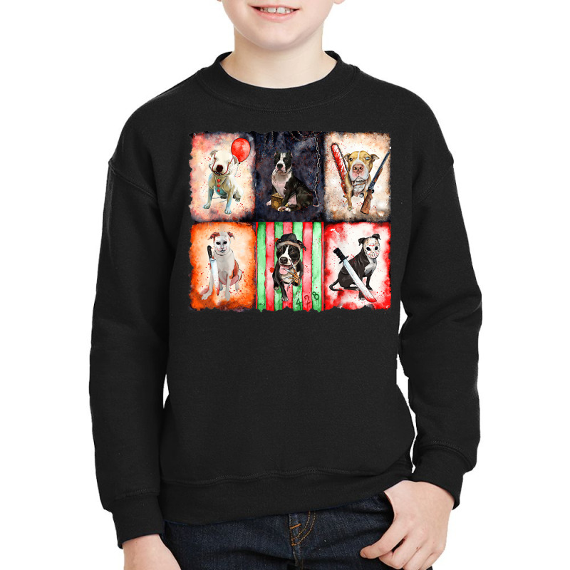 Ads Pitbull Horror Halloween Youth Sweatshirt | Artistshot