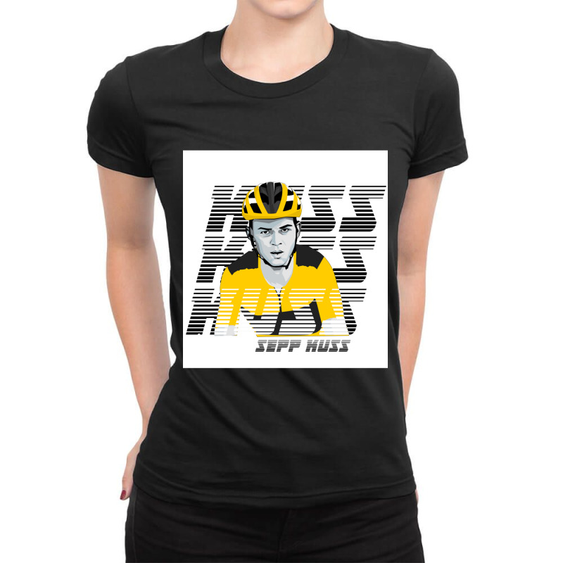 Sepp Kuss – Pro Cyclist, Super-talent, American Racer Ladies Fitted T-Shirt by cm-arts | Artistshot