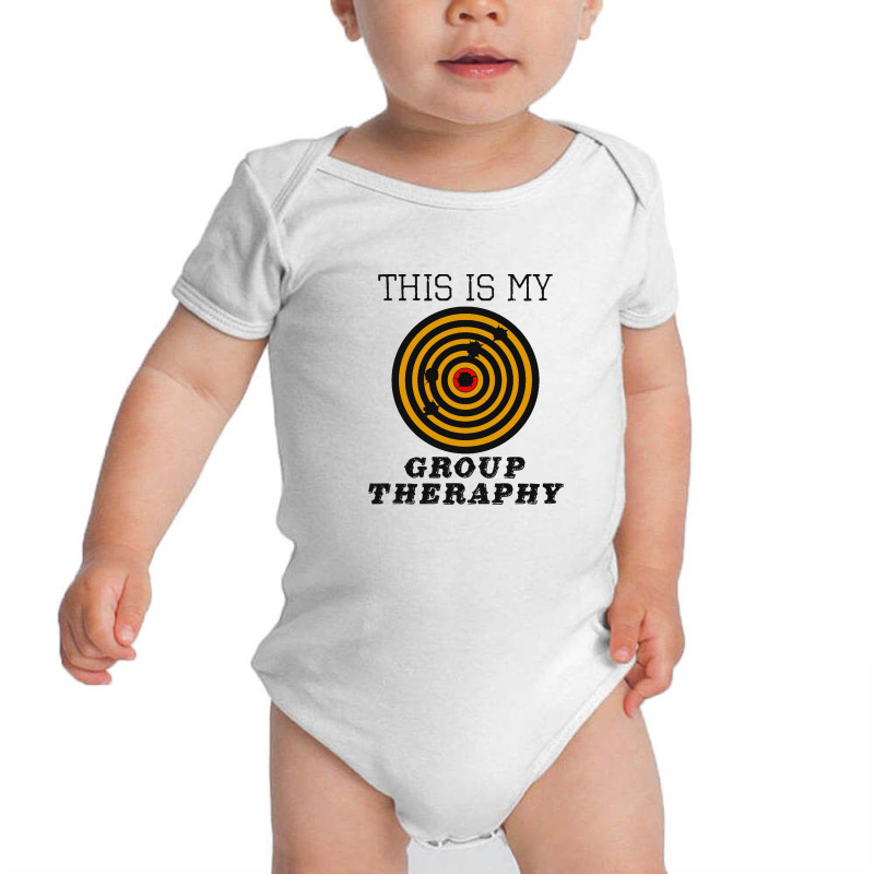 This Is My Group Therapy Shooting Target Baby Bodysuit | Artistshot