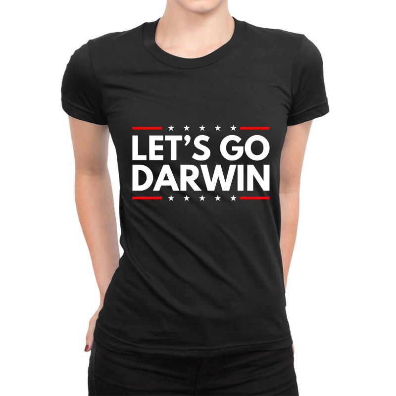 Lets Go Darwin Ladies Fitted T-Shirt by MegaShop | Artistshot